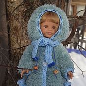 Куклы и игрушки handmade. Livemaster - original item Fur coat, mittens, gaiters and scarf for Paola Reina doll.. Handmade.