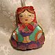 Matryoshka dolls: textile, hand-painted, Christmas tree toys. Dolls1. arkensoie Silkyway. Online shopping on My Livemaster.  Фото №2
