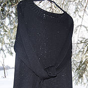 Одежда handmade. Livemaster - original item dresses: Long straight knitted dress. Handmade.
