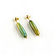 Earrings with green agate 'Forest melody' large earrings. Earrings. Irina Moro. My Livemaster. Фото №5