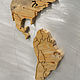 Заказать Карта world map aluminum and wood. Old Loft. Ярмарка Мастеров. . Витрина для коллекций Фото №3
