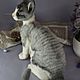 Войлочная скульптура: Кошка корниш рекс. Войлочная игрушка. Анна Петинати. Ярмарка Мастеров.  Фото №5