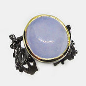 Украшения handmade. Livemaster - original item 925 Sterling silver ring with lavender chalcedony. Handmade.