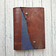 A5 notebook on rings brown with blue, Diaries, St. Petersburg,  Фото №1