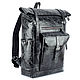 Men's leather backpack 'Orlando' (black antique). Backpacks. Russian leather Guild. My Livemaster. Фото №6