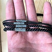 Украшения handmade. Livemaster - original item Nylon cord with beads 3 mm. Handmade.
