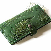 Сумки и аксессуары handmade. Livemaster - original item Wallet leather Green, collection of 