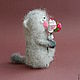 Order Cat romantic Valentine. lilu. Livemaster. . Stuffed Toys Фото №3