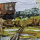  Деревня у реки. Картины. Картины настроения Василия Черных (kartiny-nastroeniya-vasiliya-chernyh). Ярмарка Мастеров.  Фото №9
