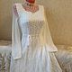Handmade lace dress 'Snowflake'. Dresses. hand knitting from Galina Akhmedova. My Livemaster. Фото №4