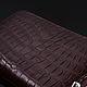 Клатч из кожи крокодила, внутренее наполнение - кожа крокодила. Клатчи. CrocShop товары из экзотической кожи. Ярмарка Мастеров.  Фото №7