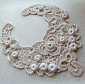 Аксессуары handmade. Livemaster - original item Delicate crochet necklace. Handmade.