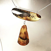 Украшения handmade. Livemaster - original item Large pendant made of natural Baltic amber(516). Handmade.