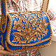 Кожаная женская сумка "Абсолютная" - синяя. Классическая сумка. Хельга. Интернет-магазин Ярмарка Мастеров.  Фото №2