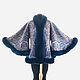 Jacket: from shawls 'semi-precious Casket' with blue Fox fur. Outerwear Jackets. Olga Lavrenteva. My Livemaster. Фото №5