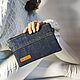 Джинсовая косметичка/кошелек/кросс-боди. Косметички. Jeans bags by Anna. Ярмарка Мастеров.  Фото №8