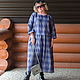 Vestido de lino a cuadros con forro. Dresses. Olga Lado. My Livemaster. Фото №5