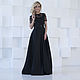 Order Evening dress black floor-length dress. Дизайнерские платья Valensia Atelier. Livemaster. . Dresses Фото №3