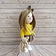 Текстильная кукла с дополнительной одеждой. Тыквоголовка. Vera's dolls. Интернет-магазин Ярмарка Мастеров.  Фото №2