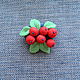 Brooch' Cranberry ' felt, Brooches, Ufa,  Фото №1
