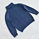 Children's knitted sweater with a high collar. Merino 100%. Sweaters and jumpers. Olgamusinaekb. My Livemaster. Фото №4