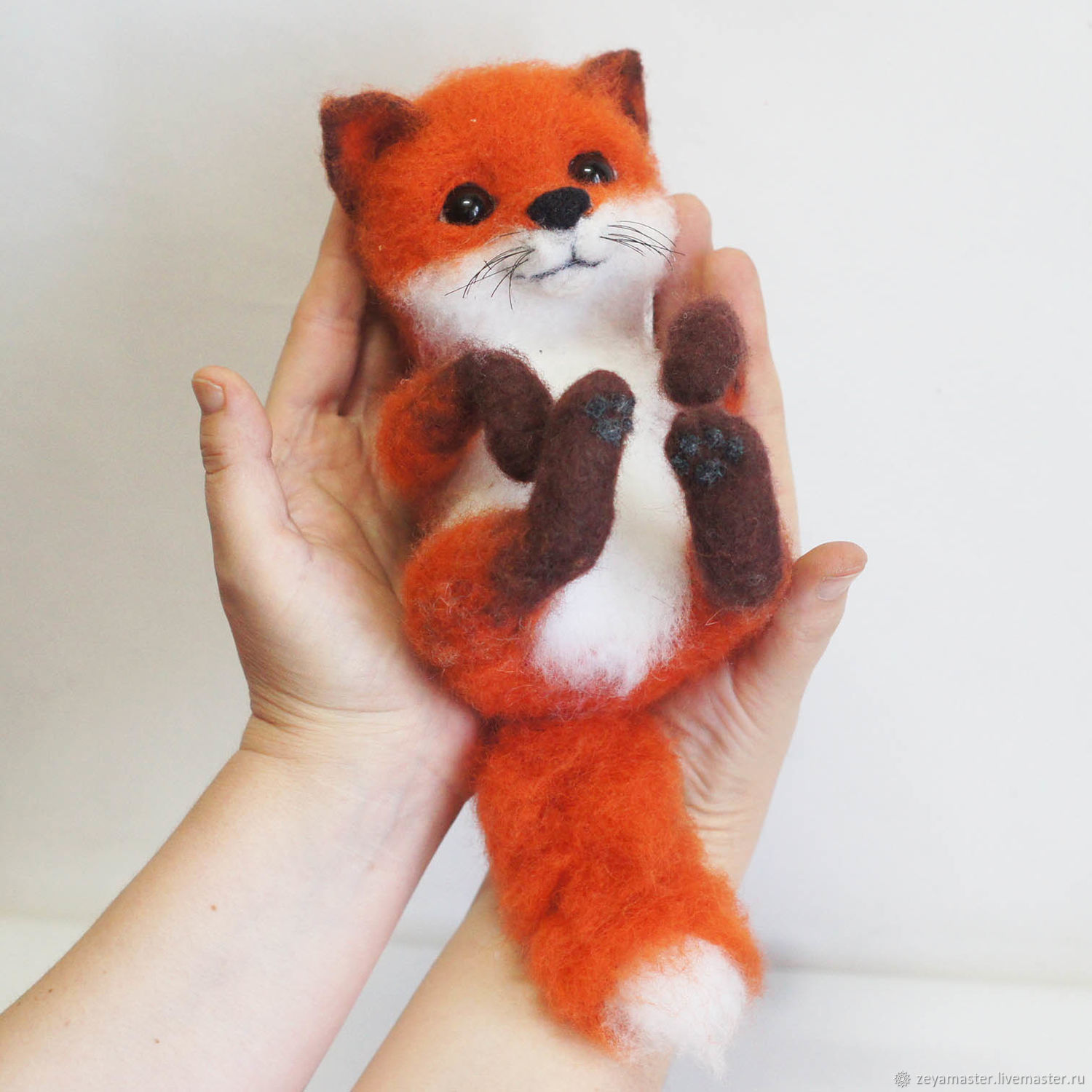 Fox Foxik. Interior toy is made of wool заказать на Ярмарке Мастеров