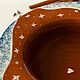 "Зимняя сказка" Гончарная тарелка ручной работы. Тарелки. Женя (JaneCeramics). Ярмарка Мастеров.  Фото №4