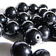 Natural jet beads smooth ball 12mm. Beads1. Elena (luxury-fittings). My Livemaster. Фото №4