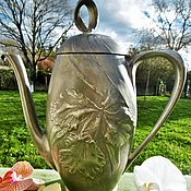 Винтаж: Старинная ваза для фруктов блюдо салатница Cygnes хрусталь Франция