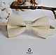 Beige bow tie for sale
