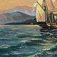 Sailboat at sea | Aivazovsky oil copy | Seascape. Pictures. pirogov-maxim. My Livemaster. Фото №4