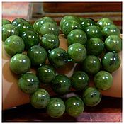 Материалы для творчества handmade. Livemaster - original item Jadeite beads 12-12.5 mm Canada, (art12). pcs. Handmade.