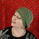 Вязаный берет ,,Ажурный". Береты. ЕЛЕНА ВАУЛИНА. Ярмарка Мастеров.  Фото №6