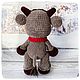 Плюшевый Бычок Марик. Мягкие игрушки. Sunny_funny_gifts. Ярмарка Мастеров.  Фото №4
