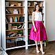 Пышная юбка Фуксия. Юбки. Sati Dresses (satidresses). Ярмарка Мастеров.  Фото №4