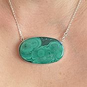 Exclusive! Silver pendant with pearls, emeralds, SNAIL