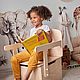 Детское кресло, стол и стул, корзина для хранения Vrost combo mix. Мебель для детской. Vrost-wood. Интернет-магазин Ярмарка Мастеров.  Фото №2