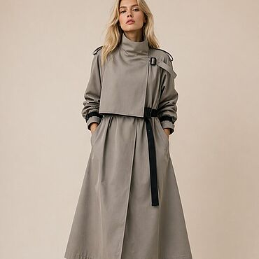Одежда ручной работы. Ярмарка Мастеров - ручная работа Плащ из габардина Burberry 4. Handmade.