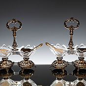 Посуда handmade. Livemaster - original item salt and pepper shakers: French silver of the 19th century. Handmade.