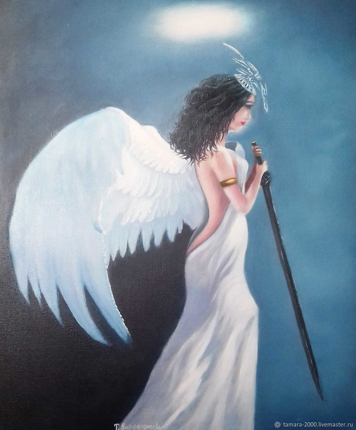 Картина девушка ангел