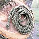 Green twisted belt For success in business and endeavors. Belt. Nettle products (Krapivamm). My Livemaster. Фото №5