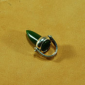 Украшения handmade. Livemaster - original item Jade and silver pendant. Handmade.