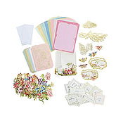 Материалы для творчества handmade. Livemaster - original item Basic Set-Anna Griffin Delicate Engravings Card Toppers124pcs. Handmade.