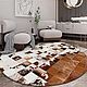  ковёр ручной работы из шкур коровы. Ковры для дома. Luxury Patchwork. Ярмарка Мастеров.  Фото №4