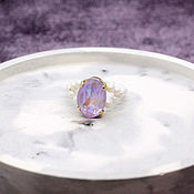 Украшения handmade. Livemaster - original item PASTELS Soft Lavender Ring. Handmade.