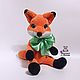 Order Soft toy Fox Toby plush crocheted Fox. Lyubov Zemskova (vyazunchiki-lz). Livemaster. . Stuffed Toys Фото №3