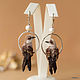 Bird earrings ' Coastal Swallows'. Miniature birds, Earrings, Moscow,  Фото №1