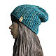 Women's knitted hat ' Izumrud». Caps. avokado. Online shopping on My Livemaster.  Фото №2