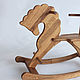  Лошадка-качалка из массива дуба. Мебель для детской. Добрик-wood. Интернет-магазин Ярмарка Мастеров.  Фото №2