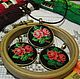 Pendant with embroidery 'Roses'. Pendants. Anna's pretty things (flowertenderann). My Livemaster. Фото №5